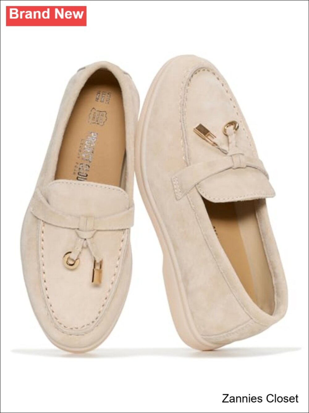 ✨ Project Cloud Girls 100% Genuine Leather Loafers Slip-On Dress Shoes